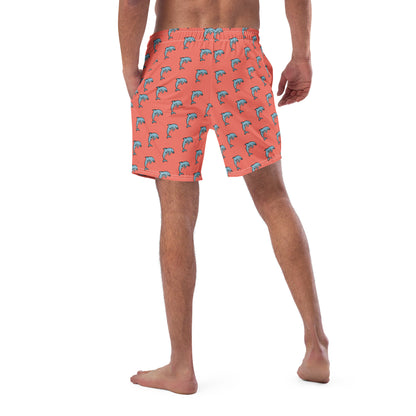 Dolphin Pattern - All-Over Print Recycled Swim Trunks