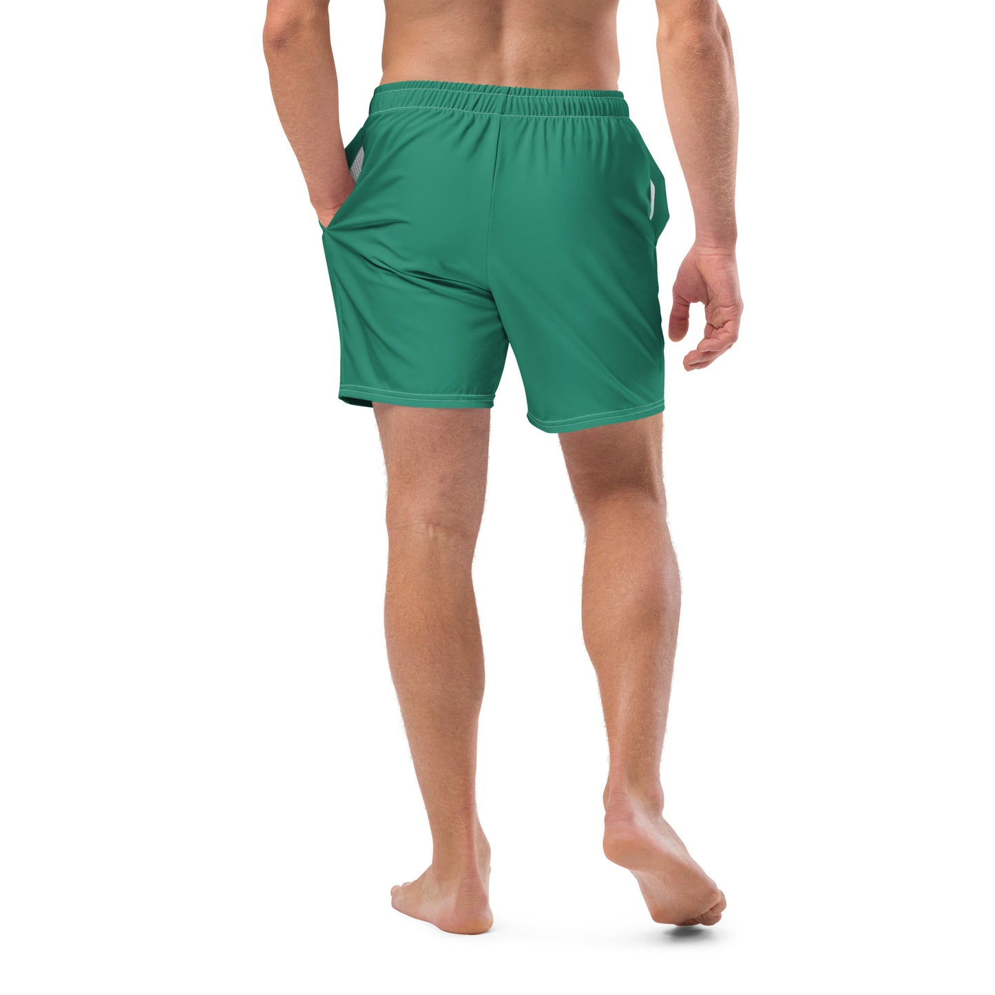 Elf Green - All-Over Print Recycled Swim Trunks