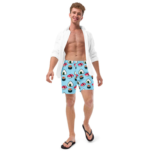 Sushi Ensemble - All-Over Print Recycled Swim Trunks