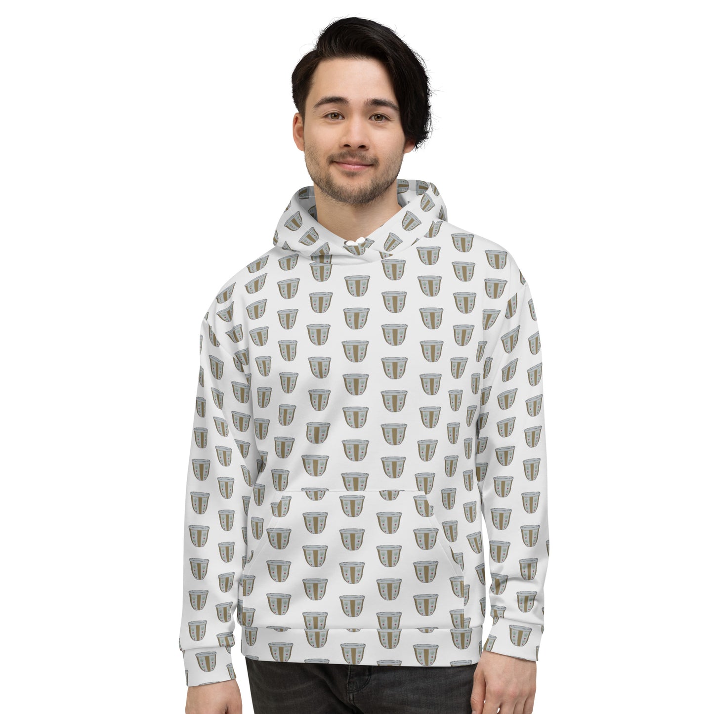 Finjan Pattern - All-Over Print Recycled Unisex Hoodie