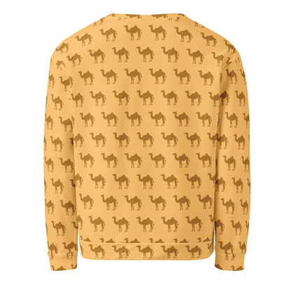 Camel Pattern - All-Over Print Unisex Sweatshirt