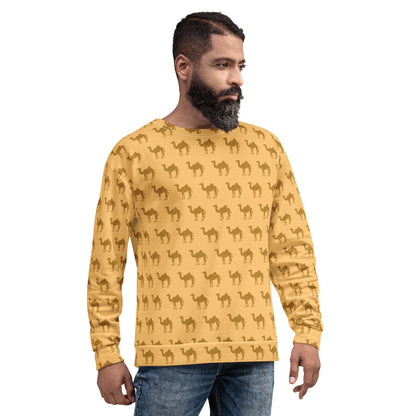 Camel Pattern - All-Over Print Unisex Sweatshirt