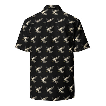 Falcon (Black) - Unisex Button Shirt