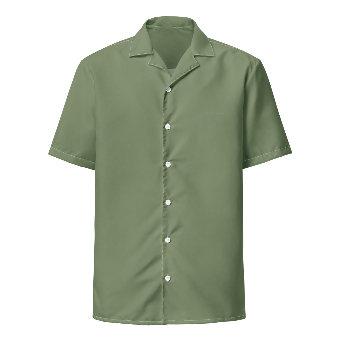 أخضر كاموفلاج - قميص بأزرار للجنسين
