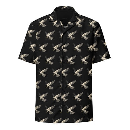 Falcon (Black) - Unisex Button Shirt