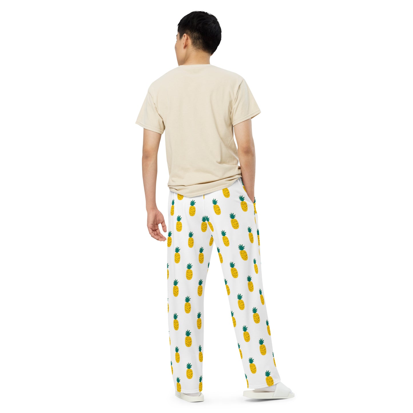 Pineapple Pattern - Unisex Wide-Leg Pants