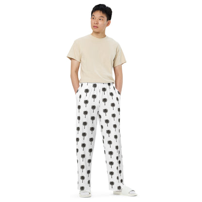 Palm Trees Pattern - Unisex Wide-Leg Pants