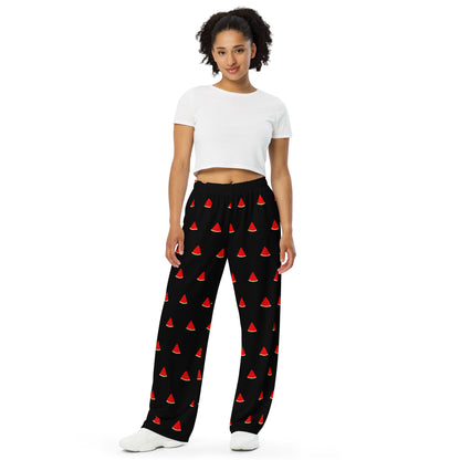 Watermelon Pattern - Unisex Wide-Leg Pants