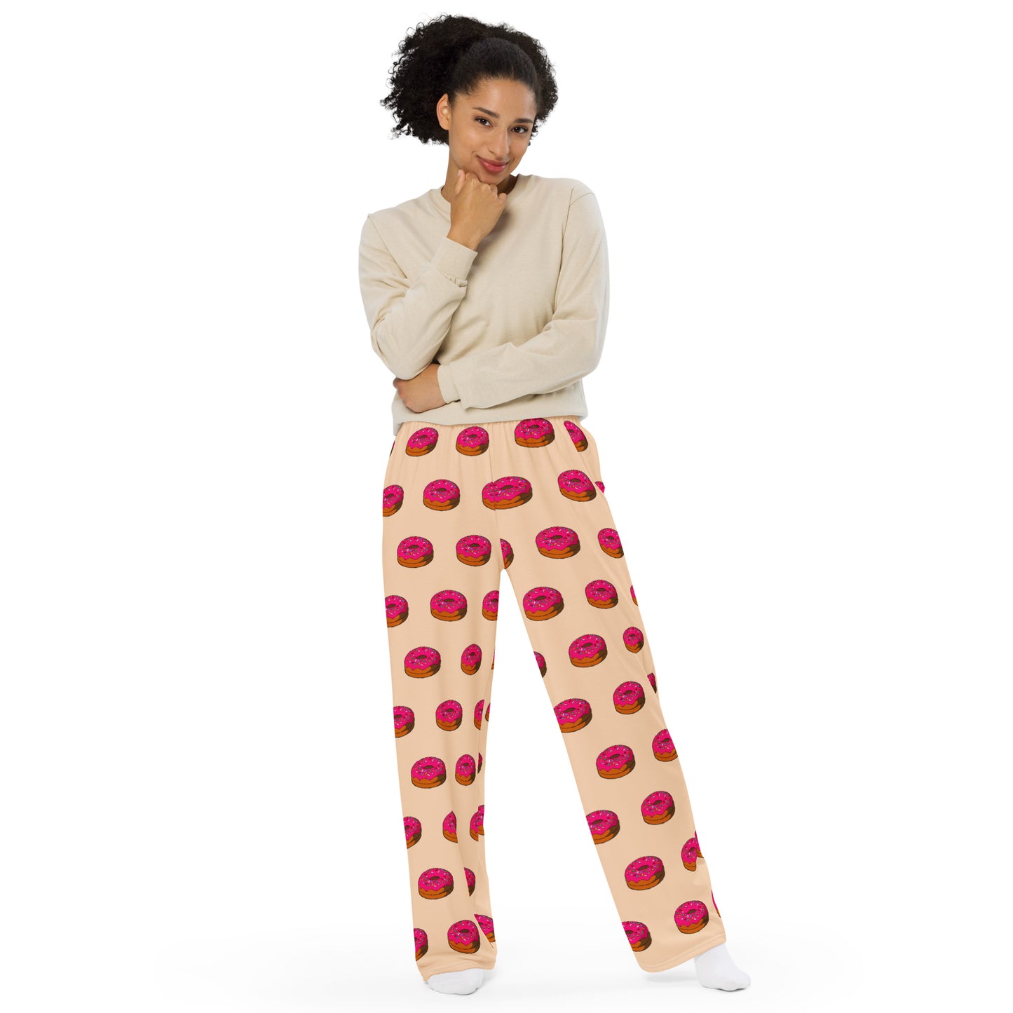 Donuts - Unisex Wide-Leg Pants