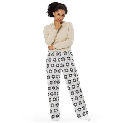 Pearl Pattern - Unisex Wide-Leg Pants