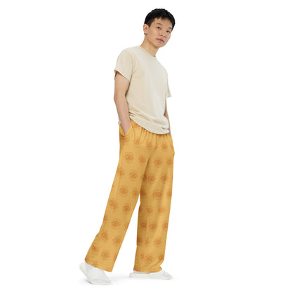 Eye Pattern - Unisex Wide-Leg Pants