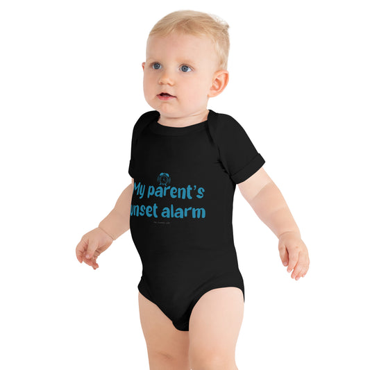 My Parent's Unset Alarm - Baby Short Sleeve One Piece