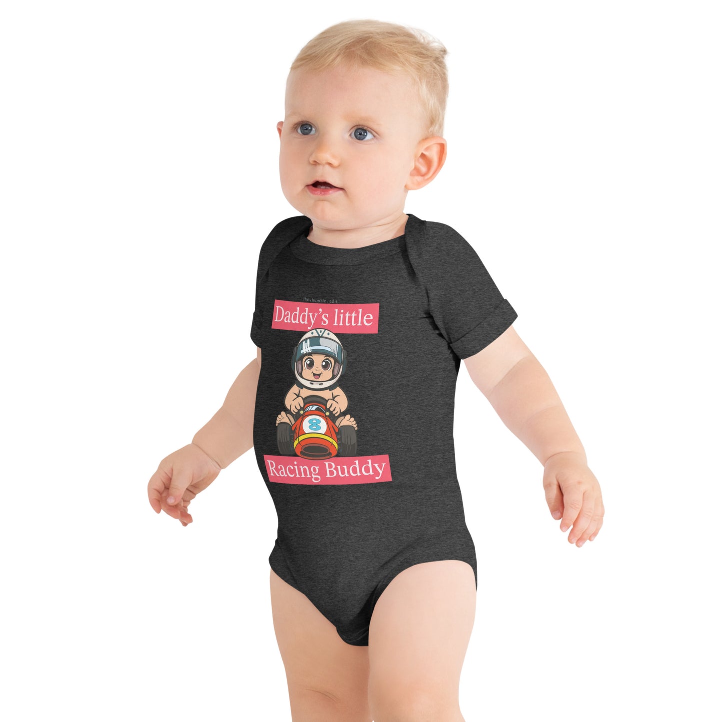 Daddy's Little Racing Buddy - Baby Short Sleeve One Piece