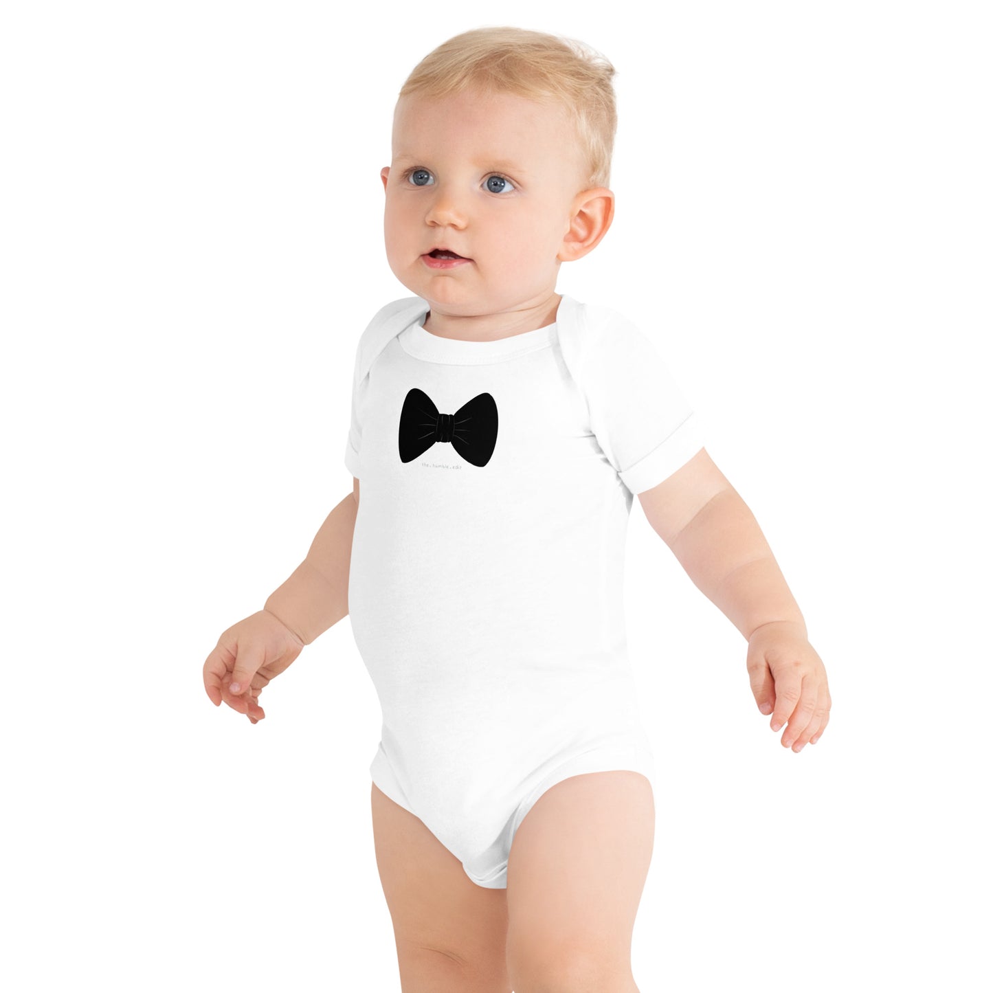 Baby Chic Bow Tie - Baby Short Sleeve One Piece
