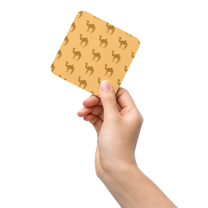 Camel Pattern - Cork-back coaster