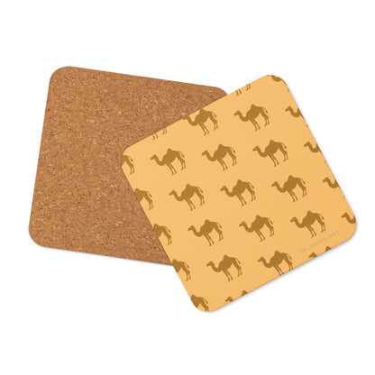 Camel Pattern - Cork-back Coasters