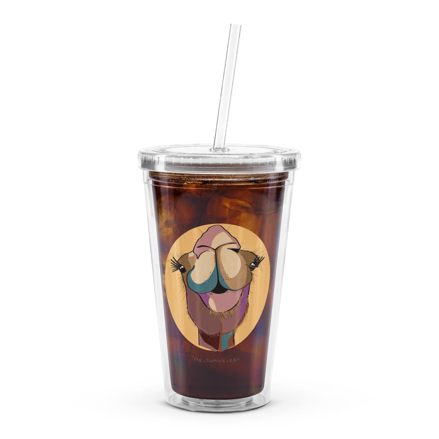 Camel Close Up - Clear Plastic Tumbler