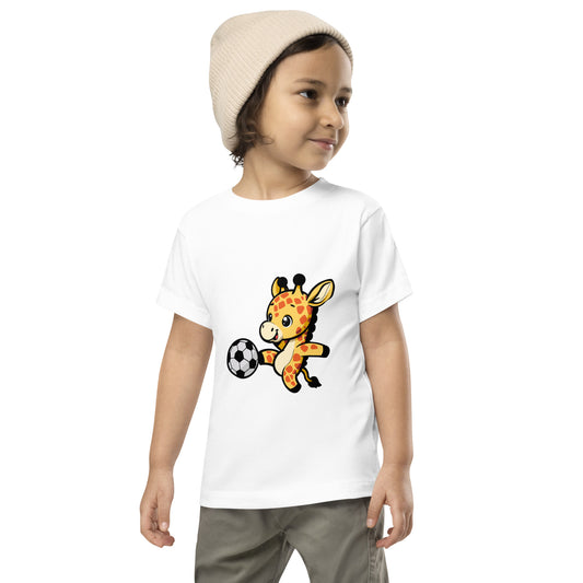 Giraffe & Football - Toddler Short Sleeve Tee