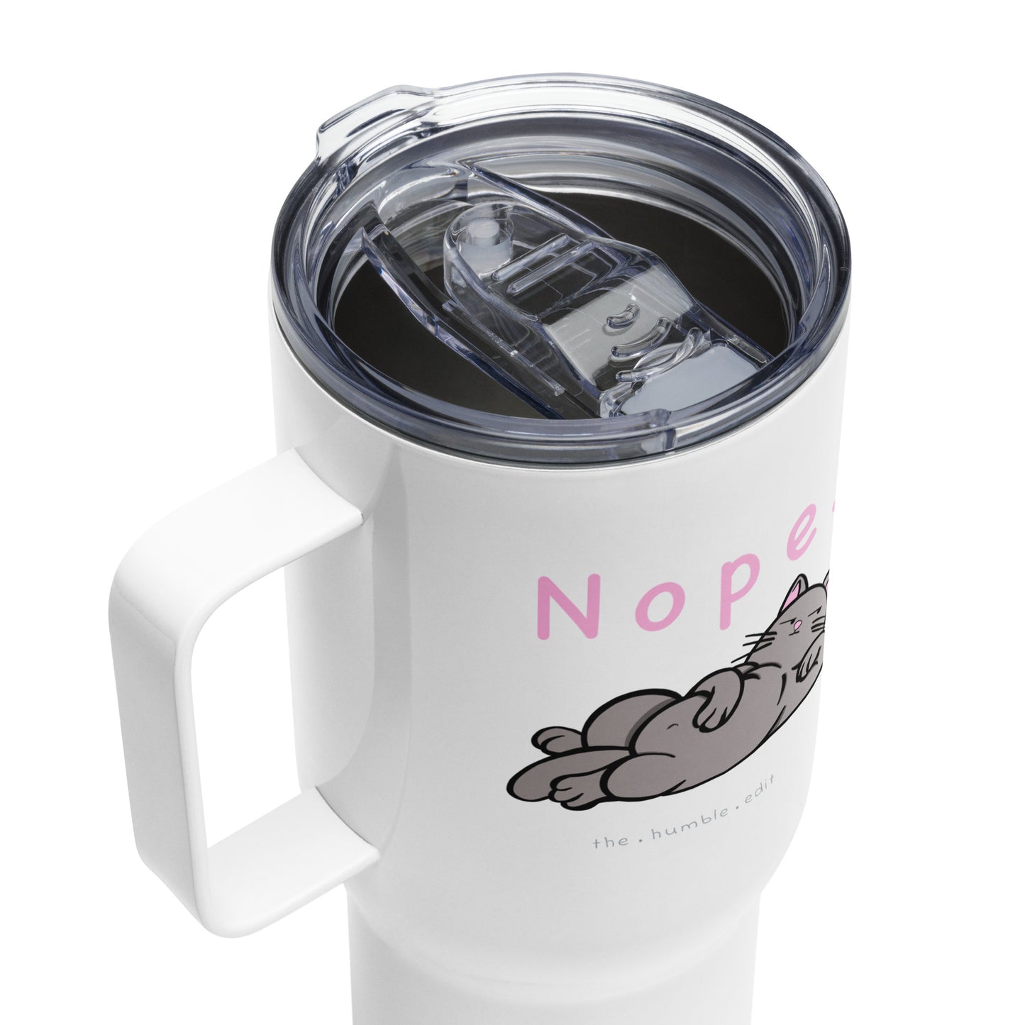 Nope. Cat - Travel Mug