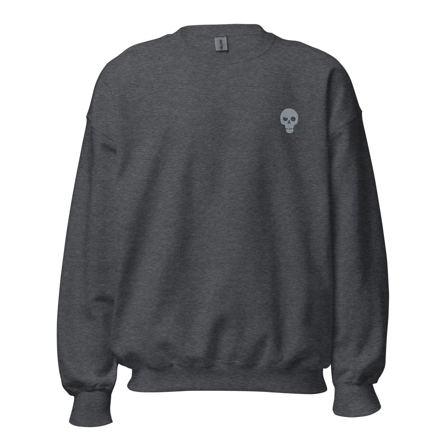 Grey Skull - Embroidered Unisex Sweatshirt