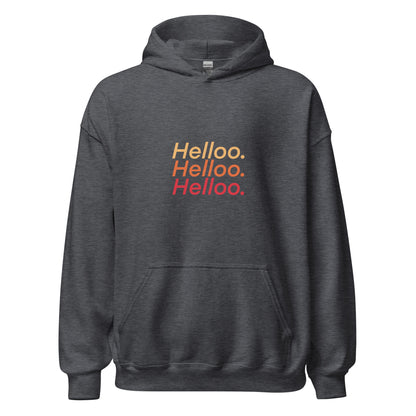 Helloo - Lightweight Unisex Hoodie