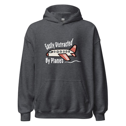Easily Distracted By Planes - Lightweight Unisex Hoodie