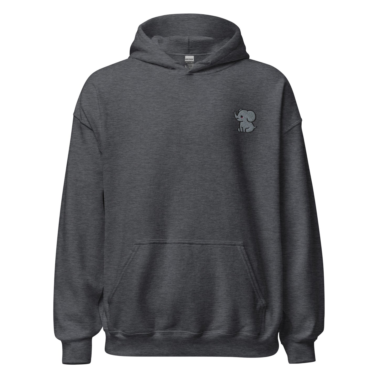 Elephant - Embroidered Lightweight Unisex Hoodie