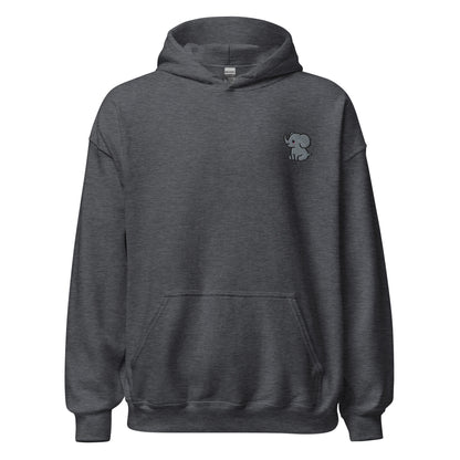 Elephant - Embroidered Lightweight Unisex Hoodie