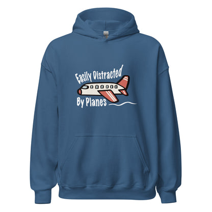 Easily Distracted By Planes - Lightweight Unisex Hoodie