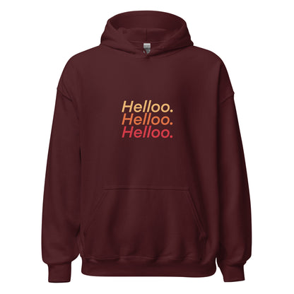 Helloo - Lightweight Unisex Hoodie