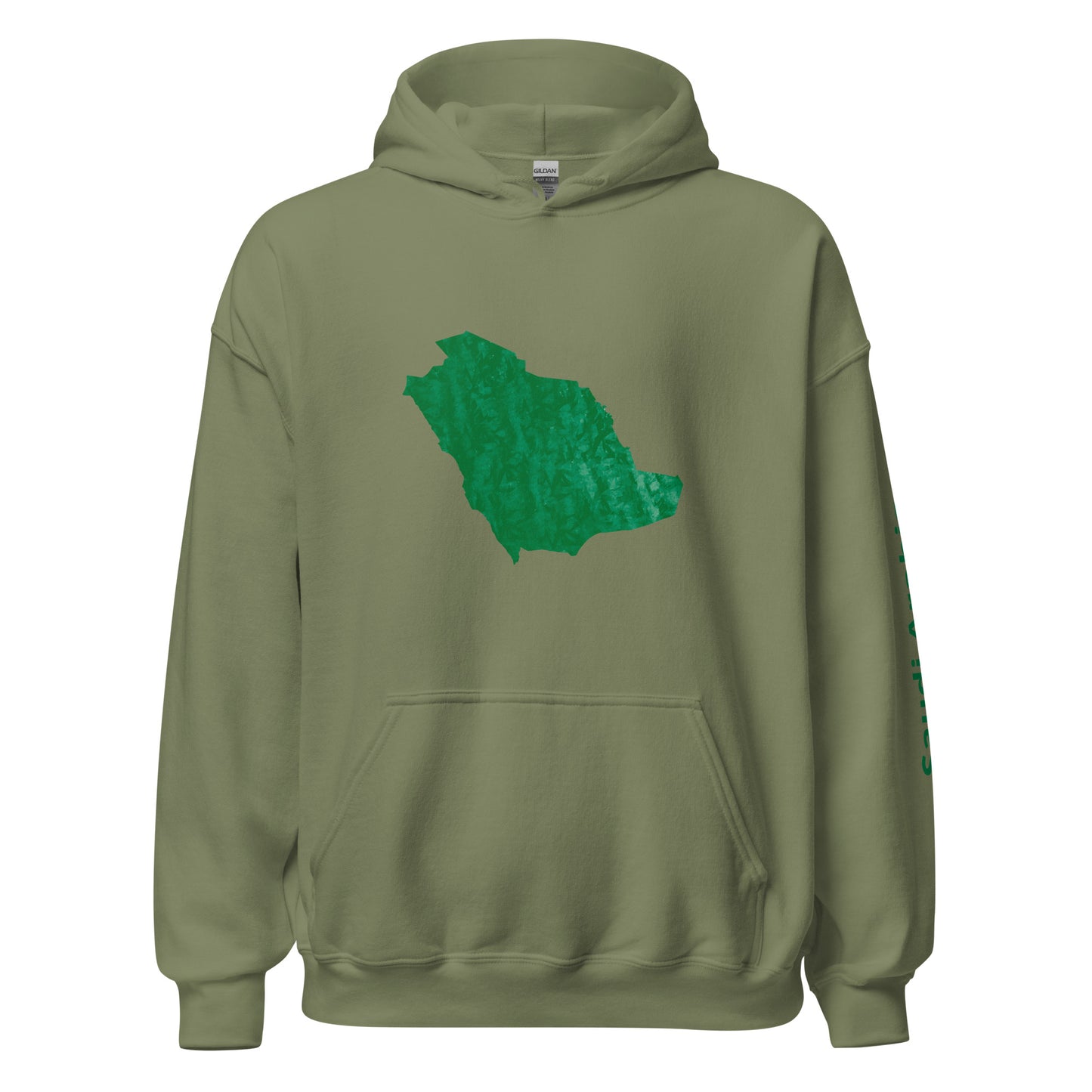 Saudi Arabia Map - Lightweight Unisex Hoodie