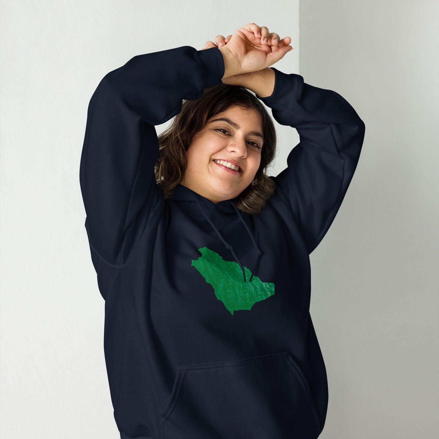 Saudi Arabia Map - Lightweight Unisex Hoodie