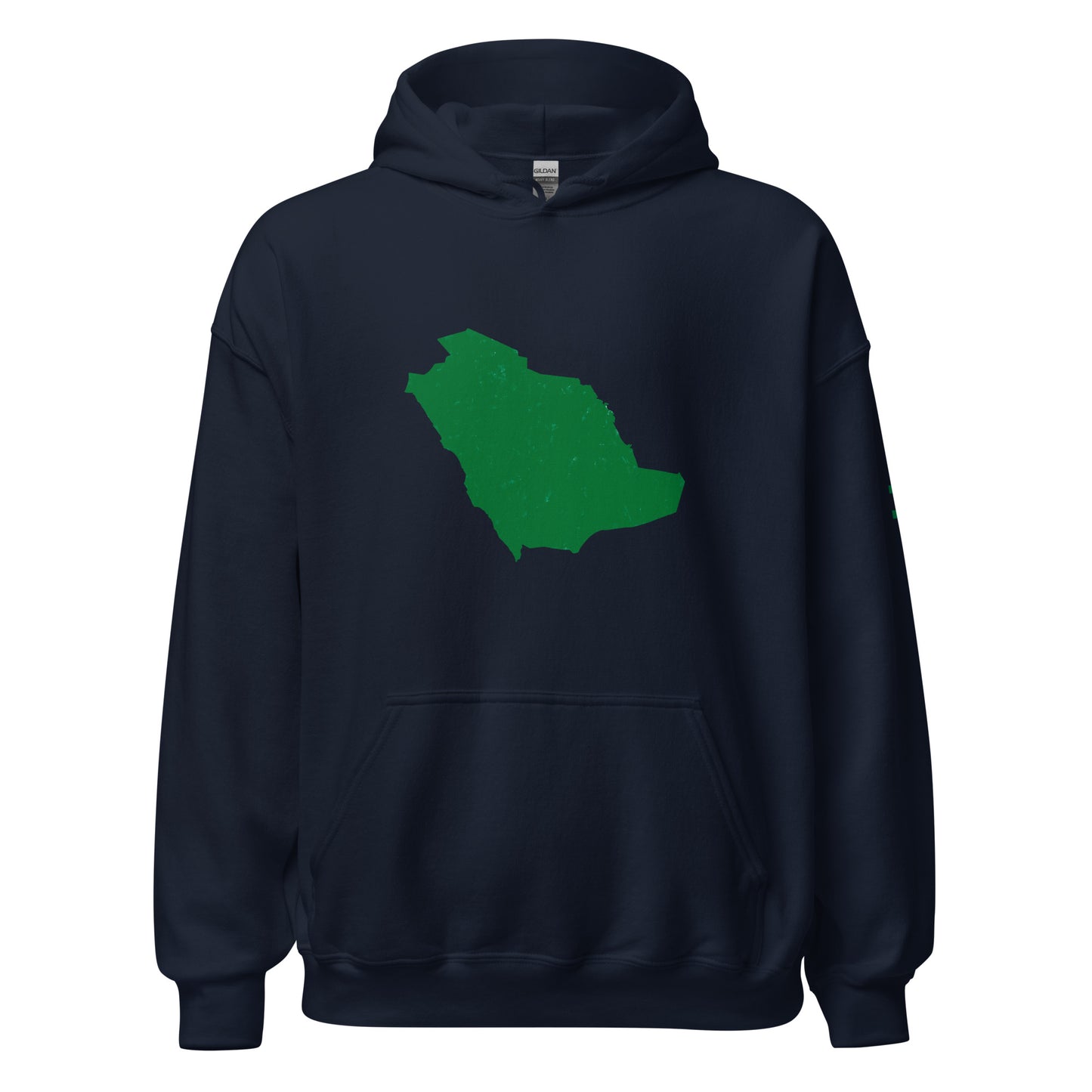 Saudi Arabia Map (Arabic) - Lightweight Unisex Hoodie