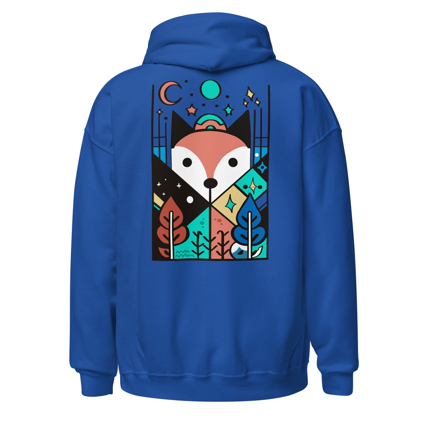 Fox (Back) - Lightweight Unisex Hoodie