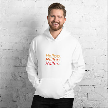 Helloo - Lightweight Unisex Hoodie