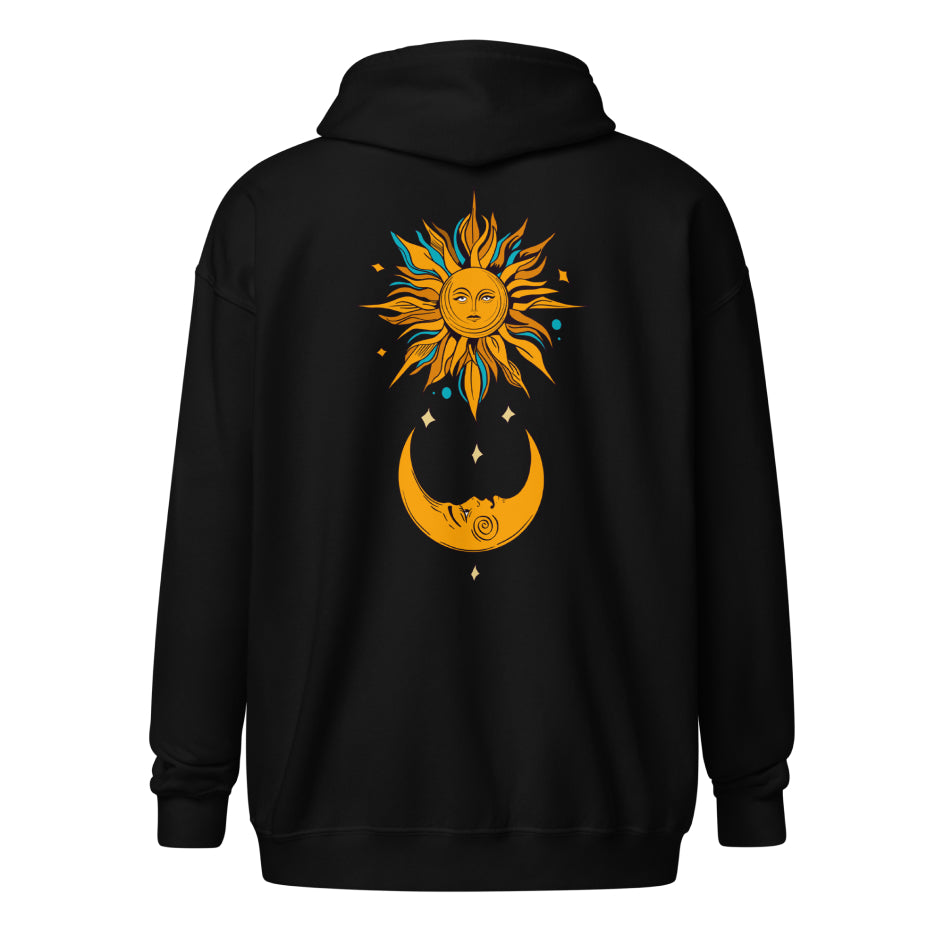 Celestial Sun & Moon Zip Hoodie Set