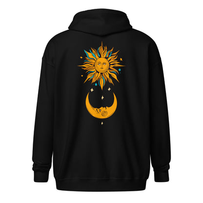 Celestial Sun & Moon Zip Hoodie Set