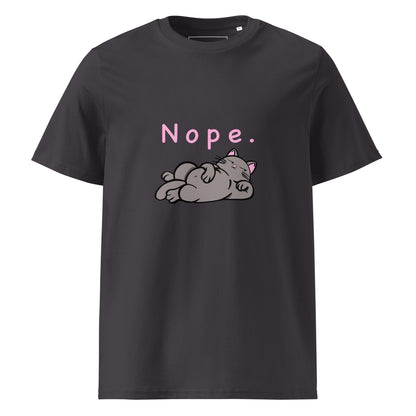 Nope. Cat - Unisex Organic Cotton T-shirt