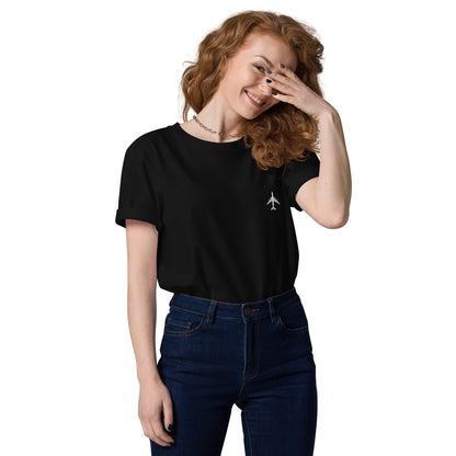 Aeroplane (small) - Unisex Organic Cotton T-shirt