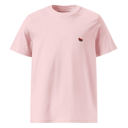 Watermelon - Embroidered Unisex Organic Cotton T-shirt