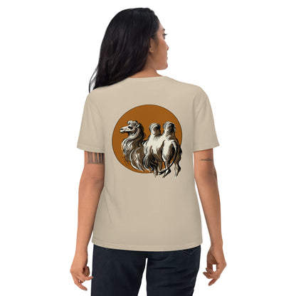 Camel (Back) - Unisex Organic Cotton T-shirt