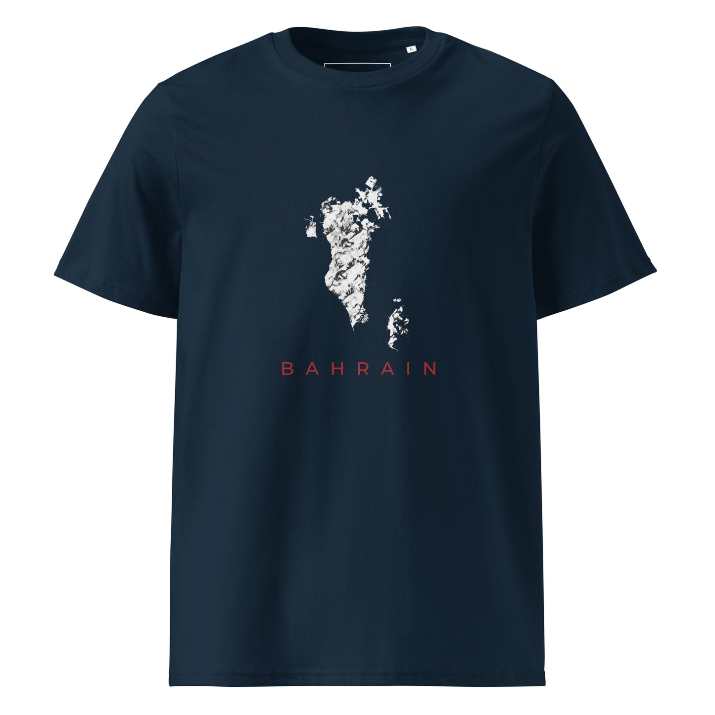 Bahrain Map - Unisex Organic Cotton T-shirt