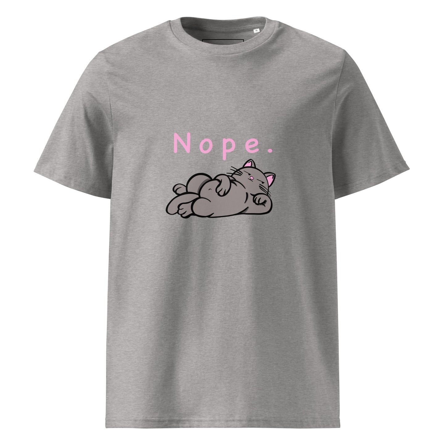 Nope. Cat - Unisex Organic Cotton T-shirt