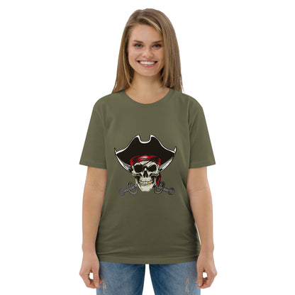 Skull Pirate - Unisex Organic Cotton T-shirt