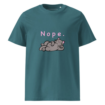 Nope. Cat - Unisex Organic Cotton T-shirt