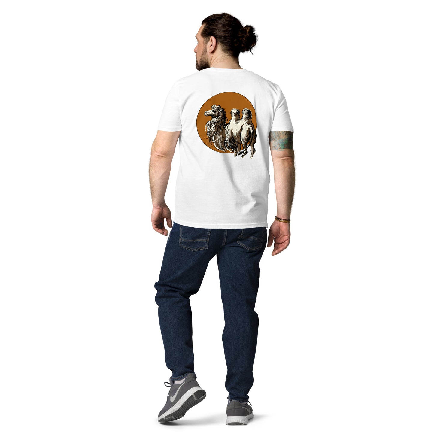 Camel (Back) - Unisex Organic Cotton T-shirt