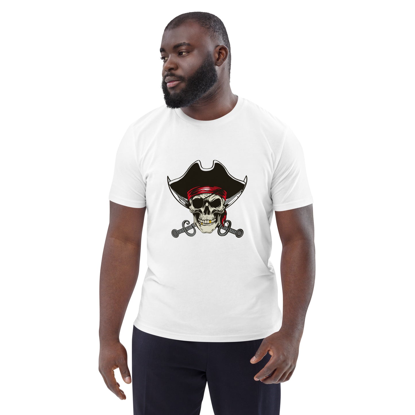 Skull Pirate - Unisex Organic Cotton T-shirt