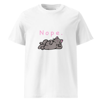 Nope. Cat - Unisex Organic Cotton T-shirt