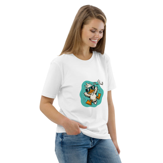 Relaxing Duck - Unisex Organic Cotton T-shirt