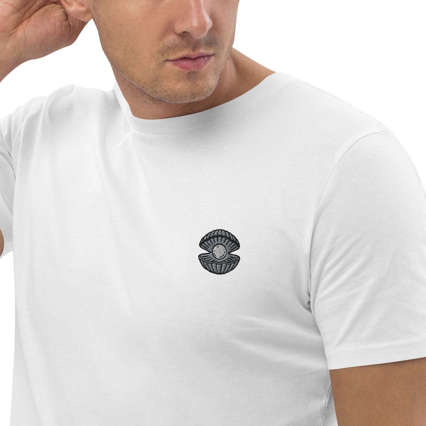 Pearl - Embroidered Unisex Organic Cotton T-shirt